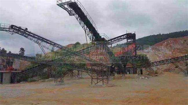 陜西石灰巖生產線現場圖片