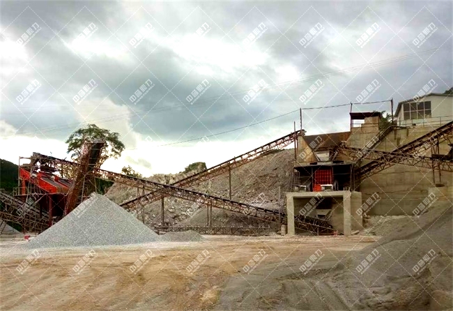 小型石子生產線現場